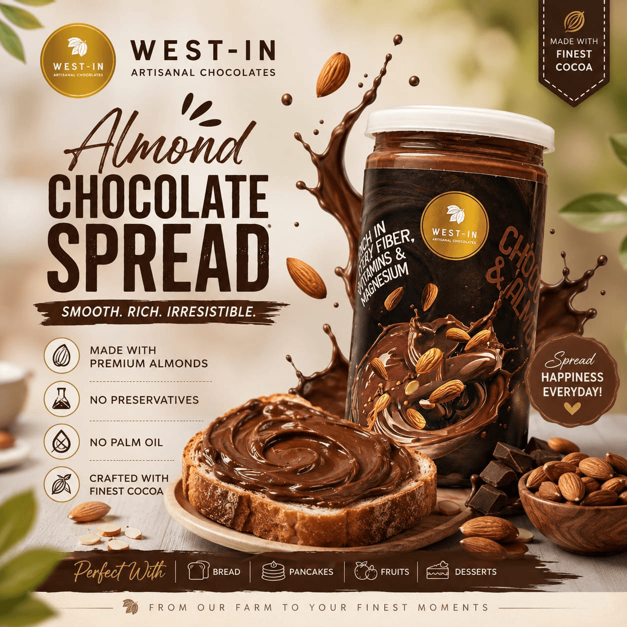 Almond Chocolate Spread — West-In